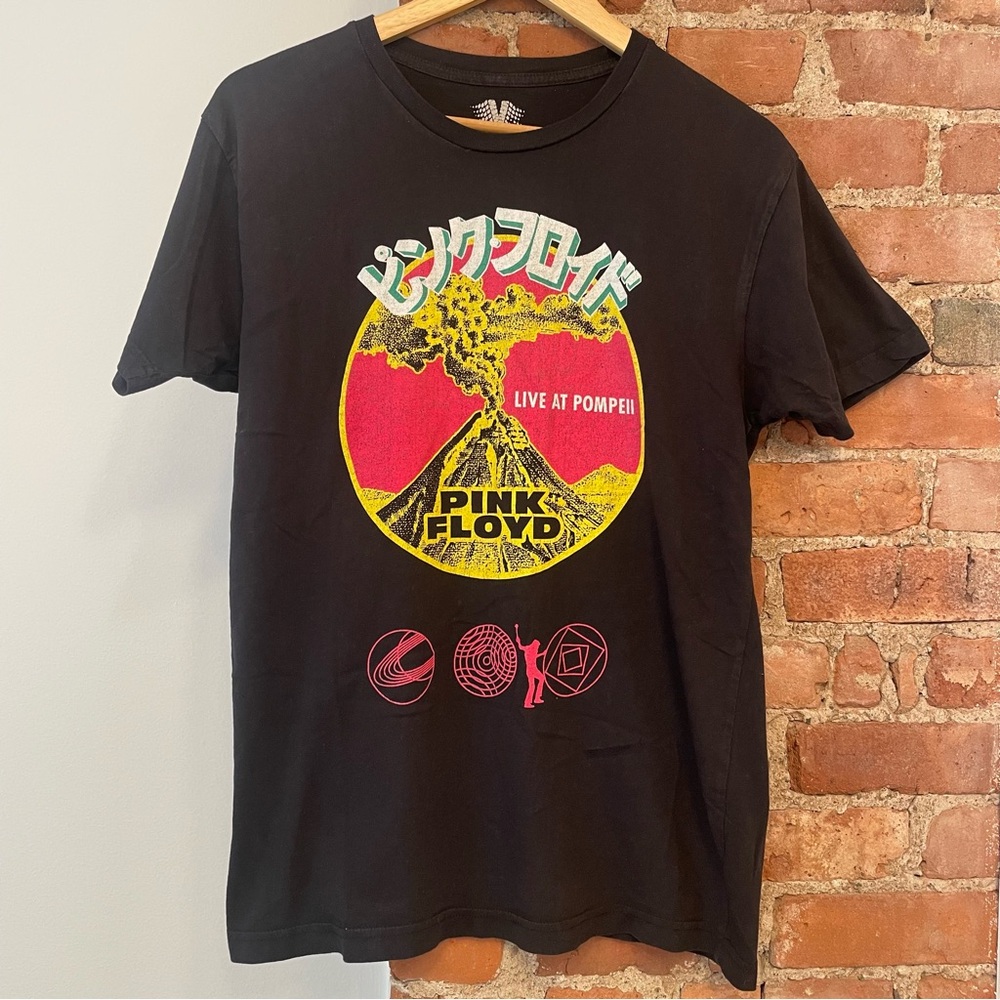 Pink Floyd Live At Pompeii Japanese graphic t-shirt